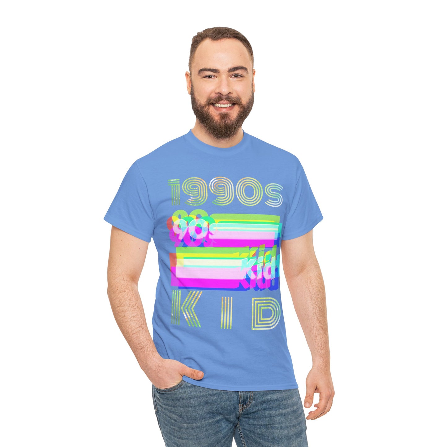 1990s kid decade party Unisex Heavy Cotton Tee