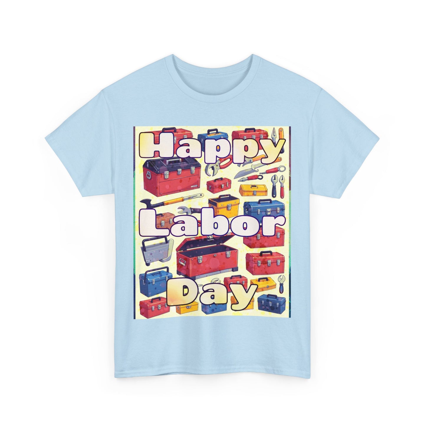 Happy Labor Day Celebrations Unisex Heavy Cotton Tee