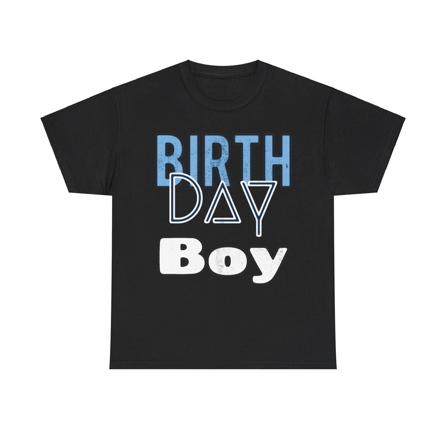 Birthday Boy Blue Washed Look Unisex Heavy Cotton Tee