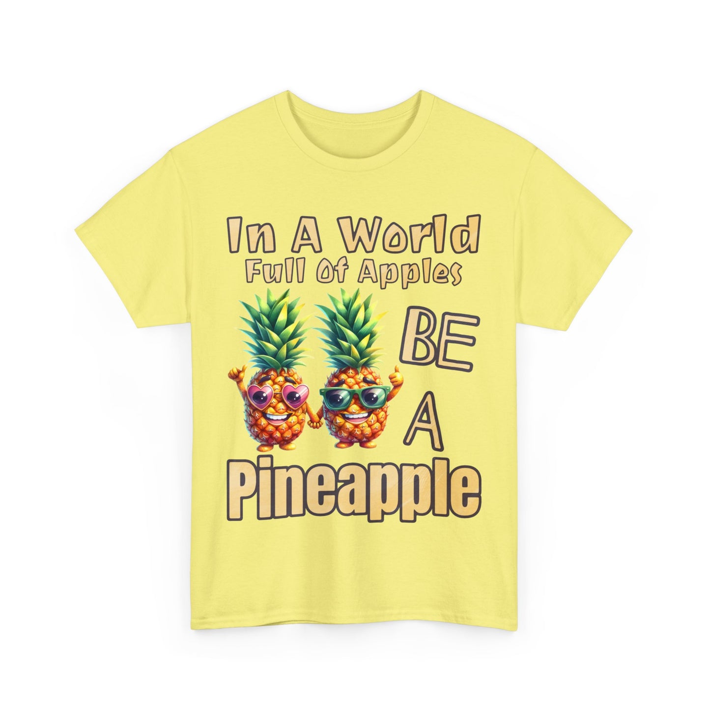 Cool Pineapple Couple Mr & Mrs Unisex Heavy Cotton Tee