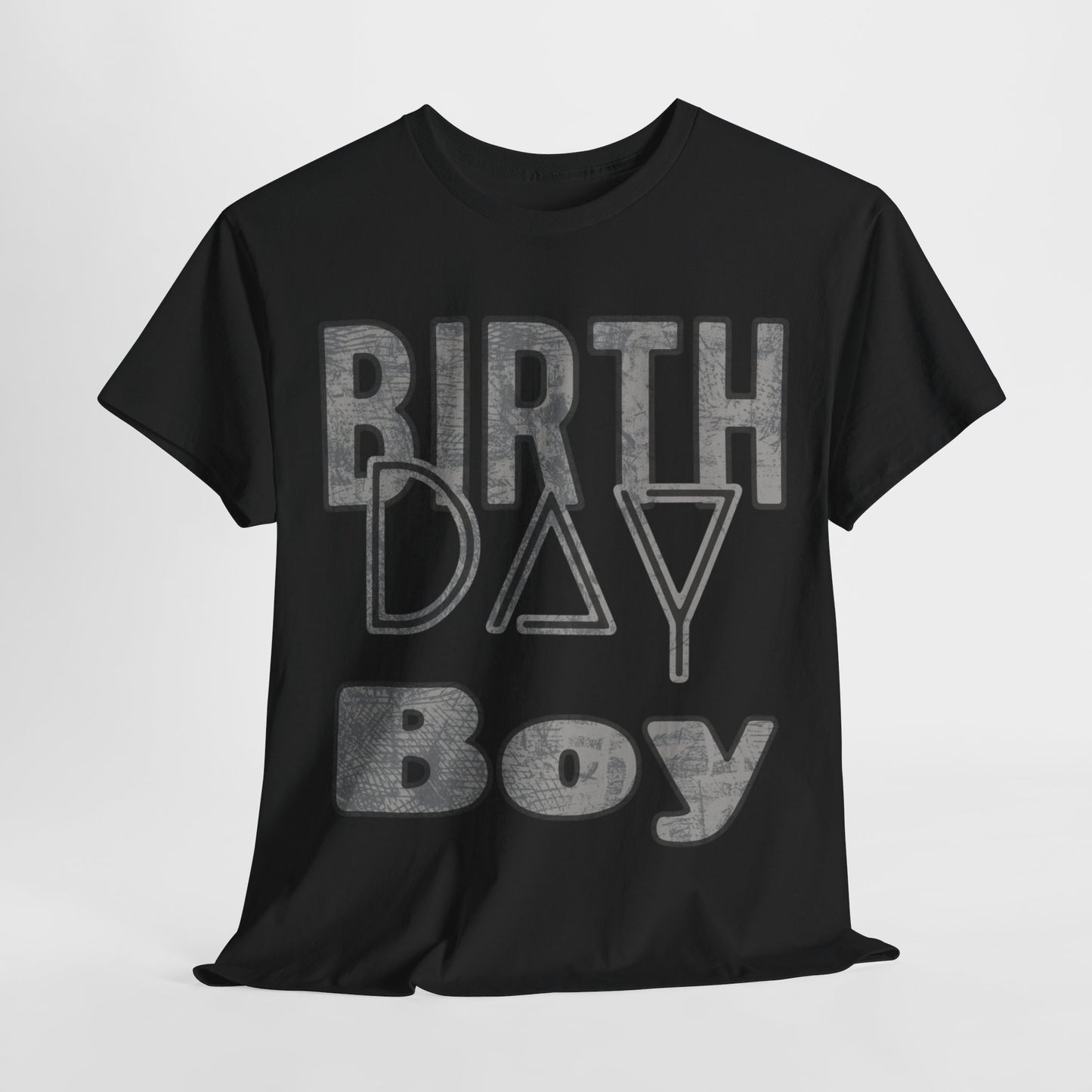 Birthday Boy Dark Washed Look Unisex Heavy Cotton Tee