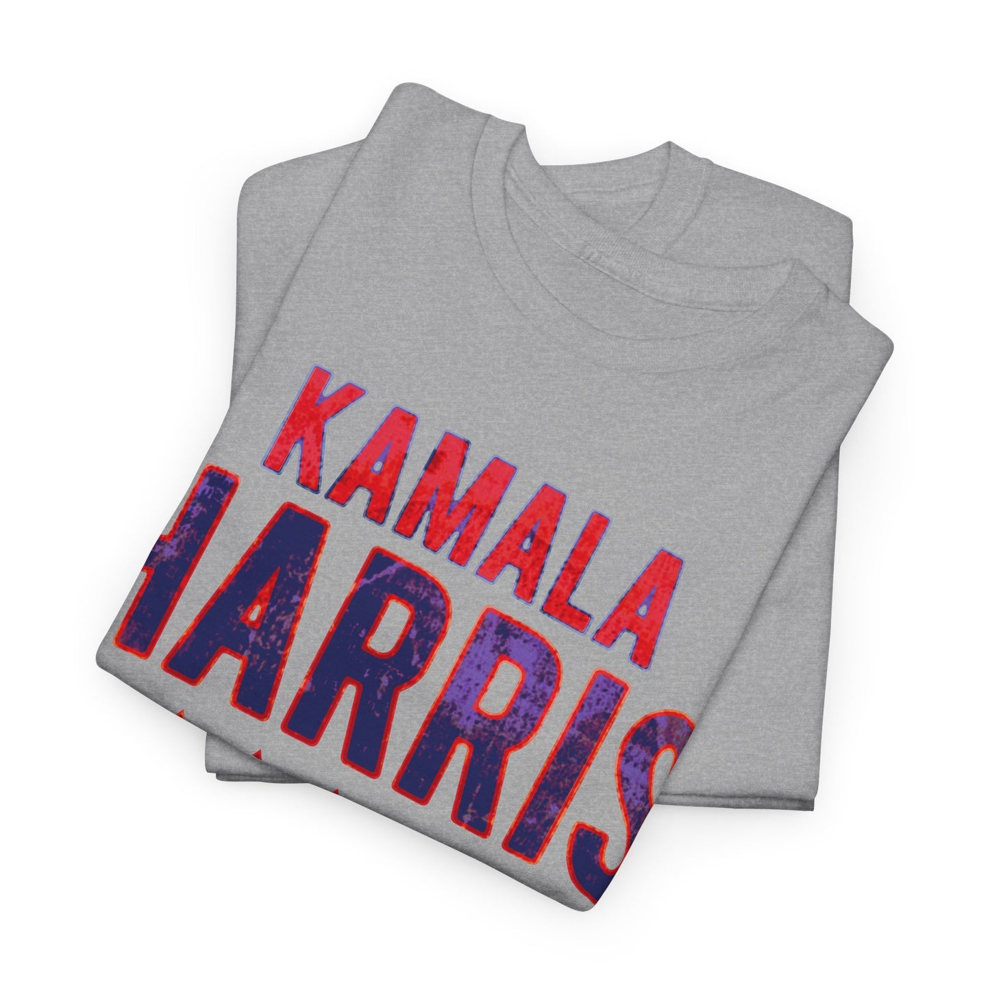 Kamala Harris 2024 Vote Supporter grunge look Unisex Heavy Cotton Tee