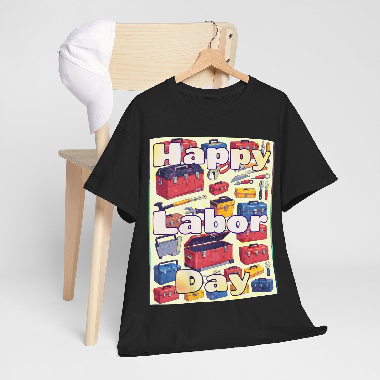 Happy Labor Day Celebrations Unisex Heavy Cotton Tee