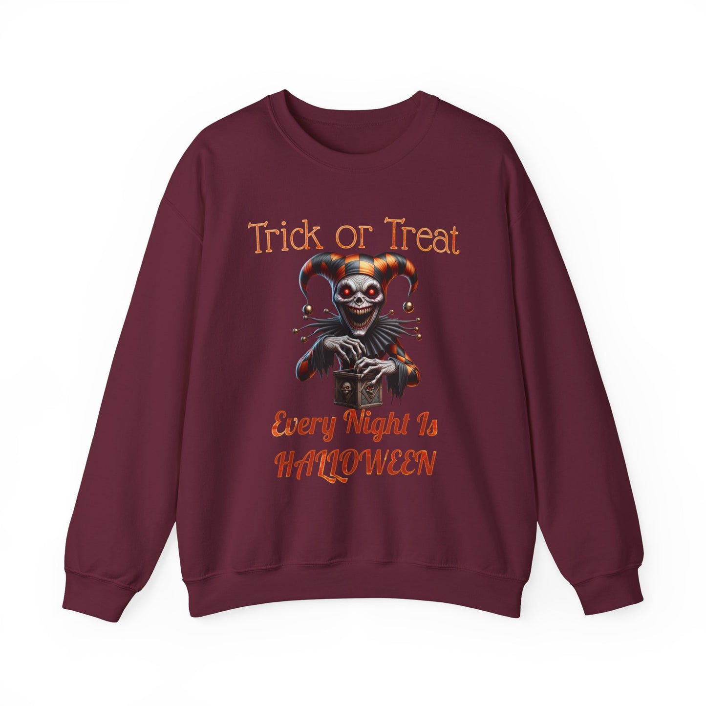 Halloween Evil Clown Every Night Is Halloween Sweatshirt