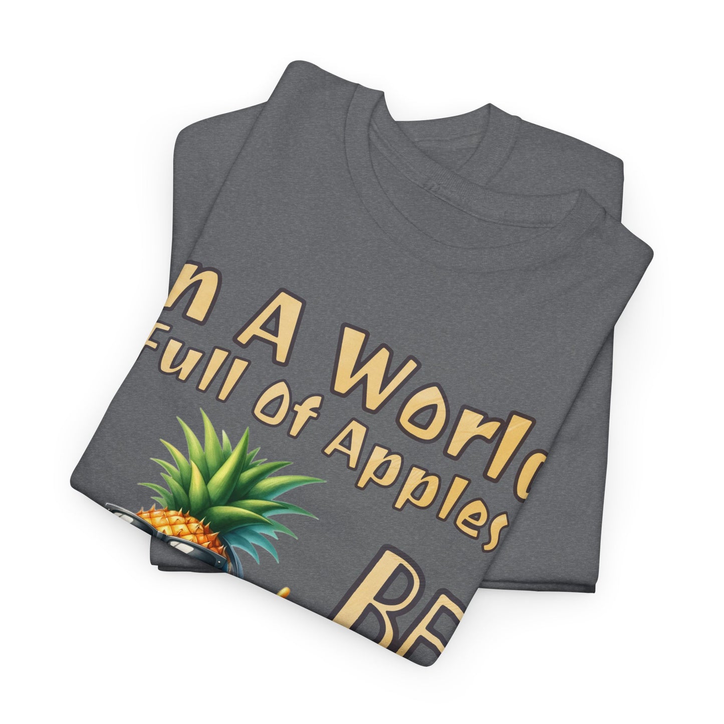 Cool Pineapple With Music & Speakers Unisex Heavy Cotton Tee