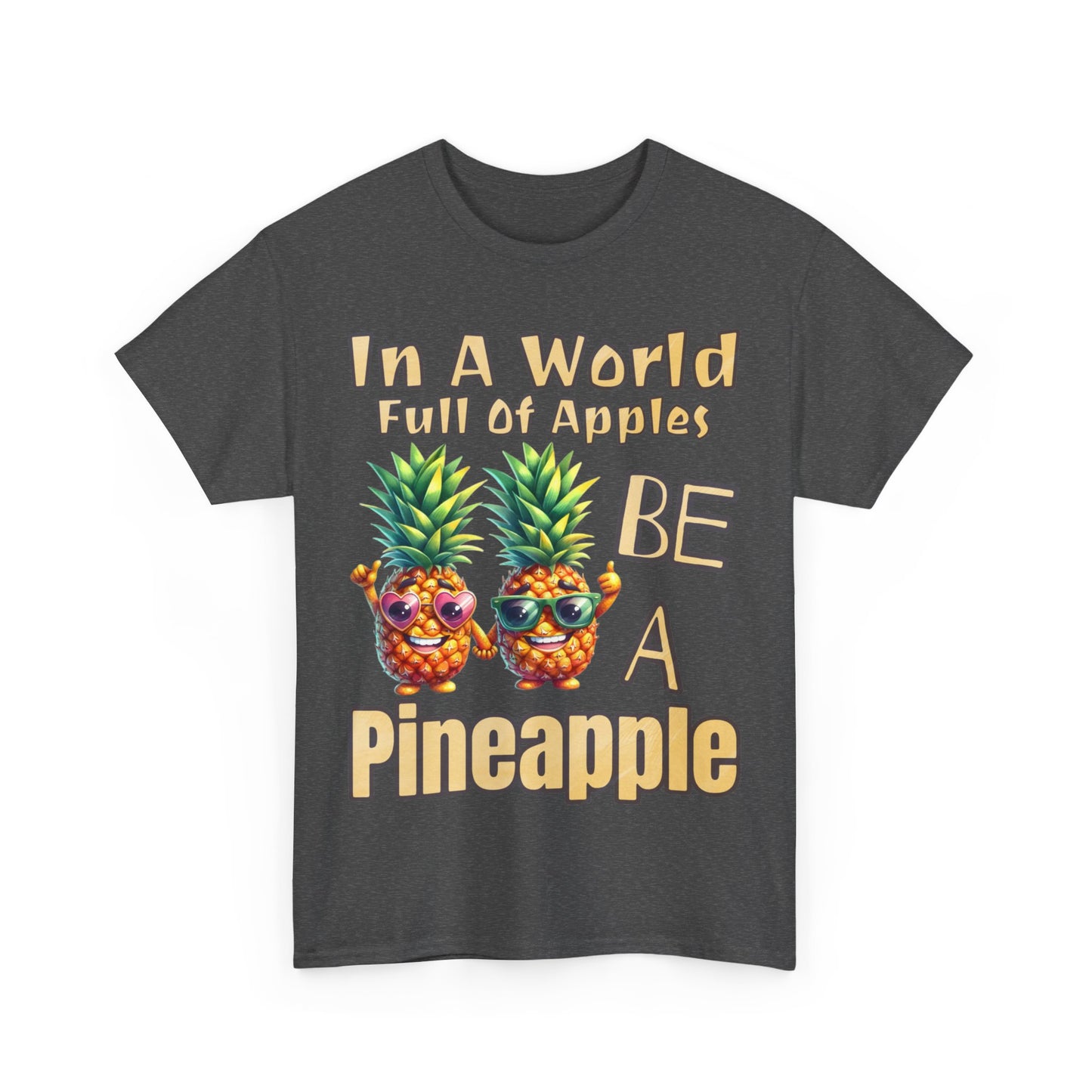 Cool Pineapple Couple Mr & Mrs Unisex Heavy Cotton Tee