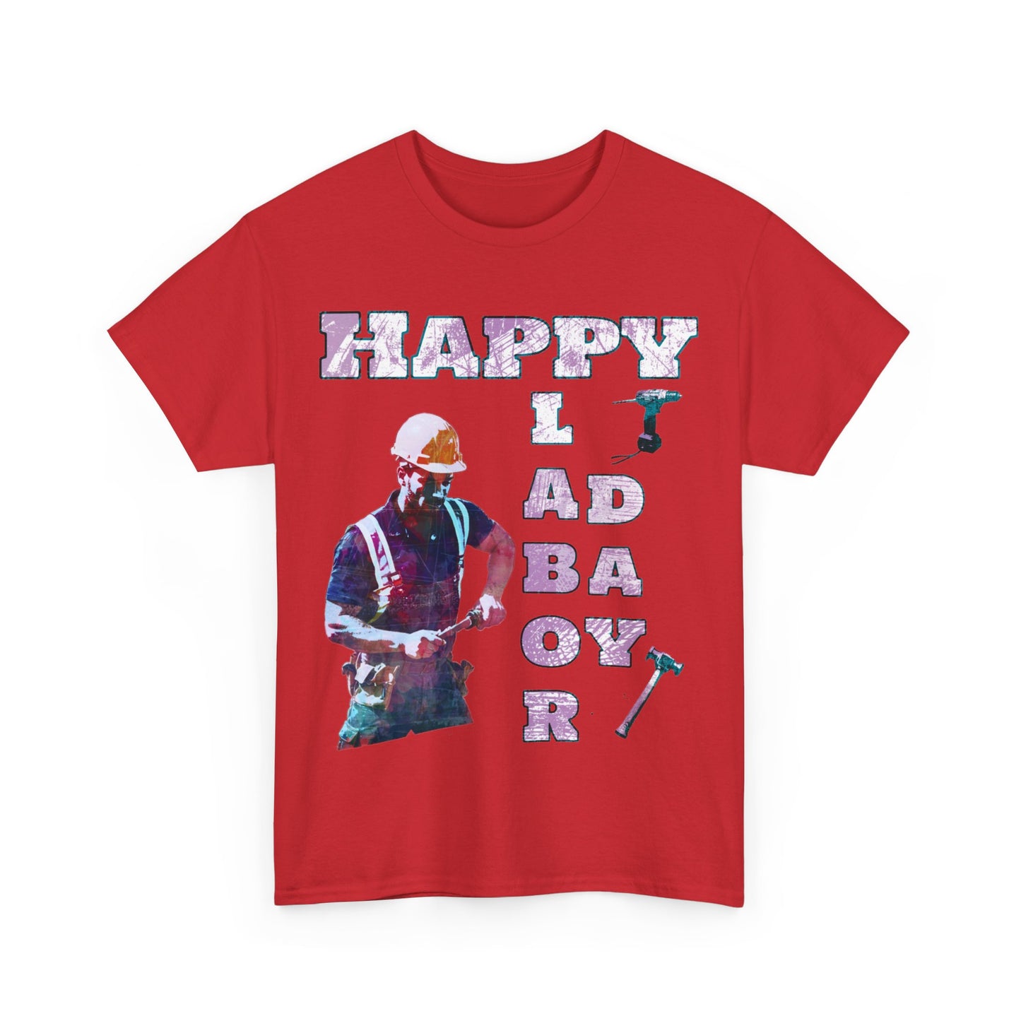 Happy Labor Day National Holiday supporters Unisex Heavy Cotton Tee