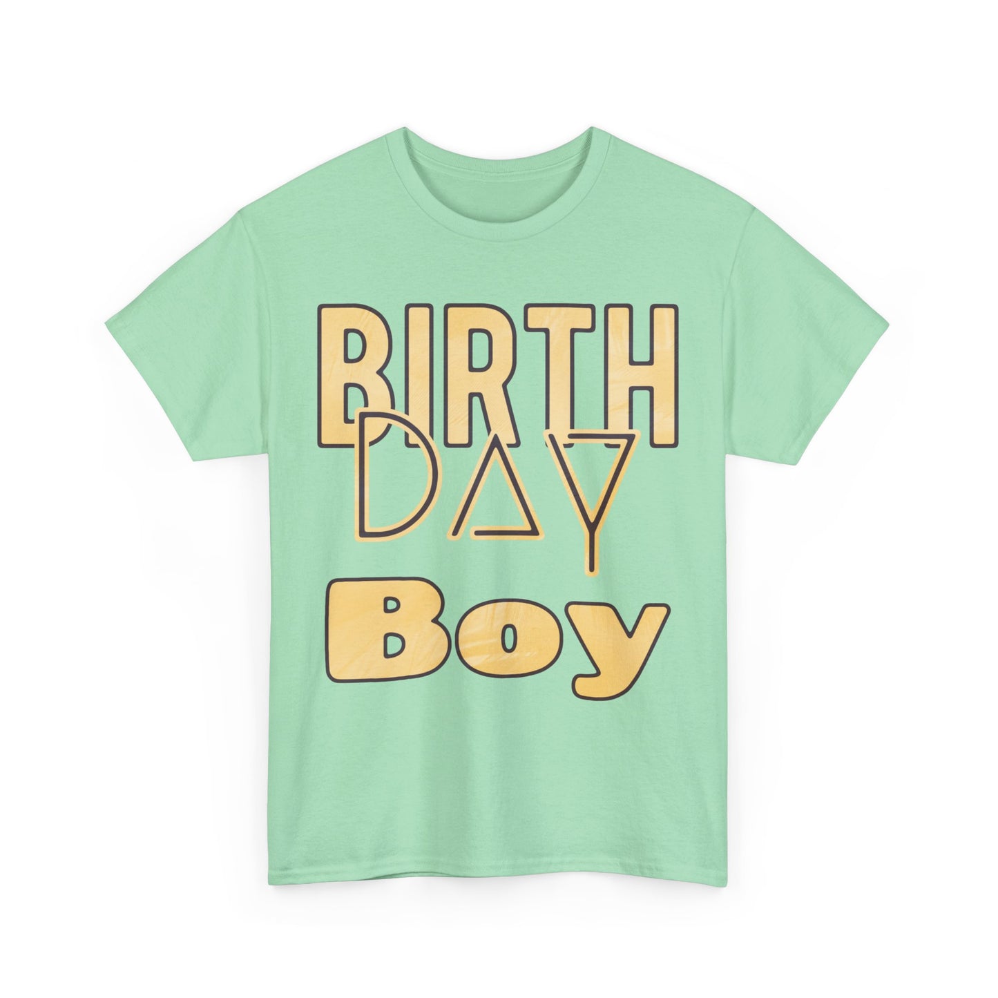 Birthday Boy Gold Washed Look Unisex Heavy Cotton Tee