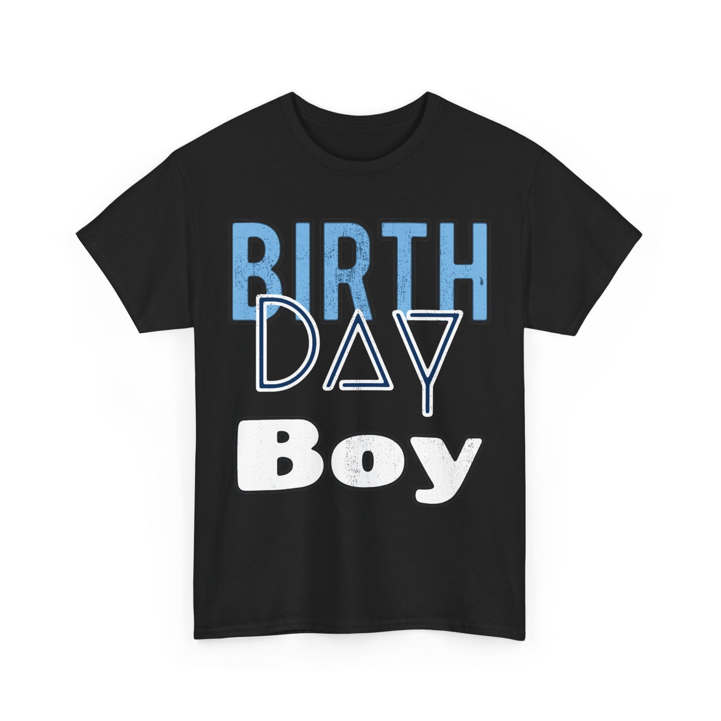 Birthday Boy Blue Washed Look Unisex Heavy Cotton Tee