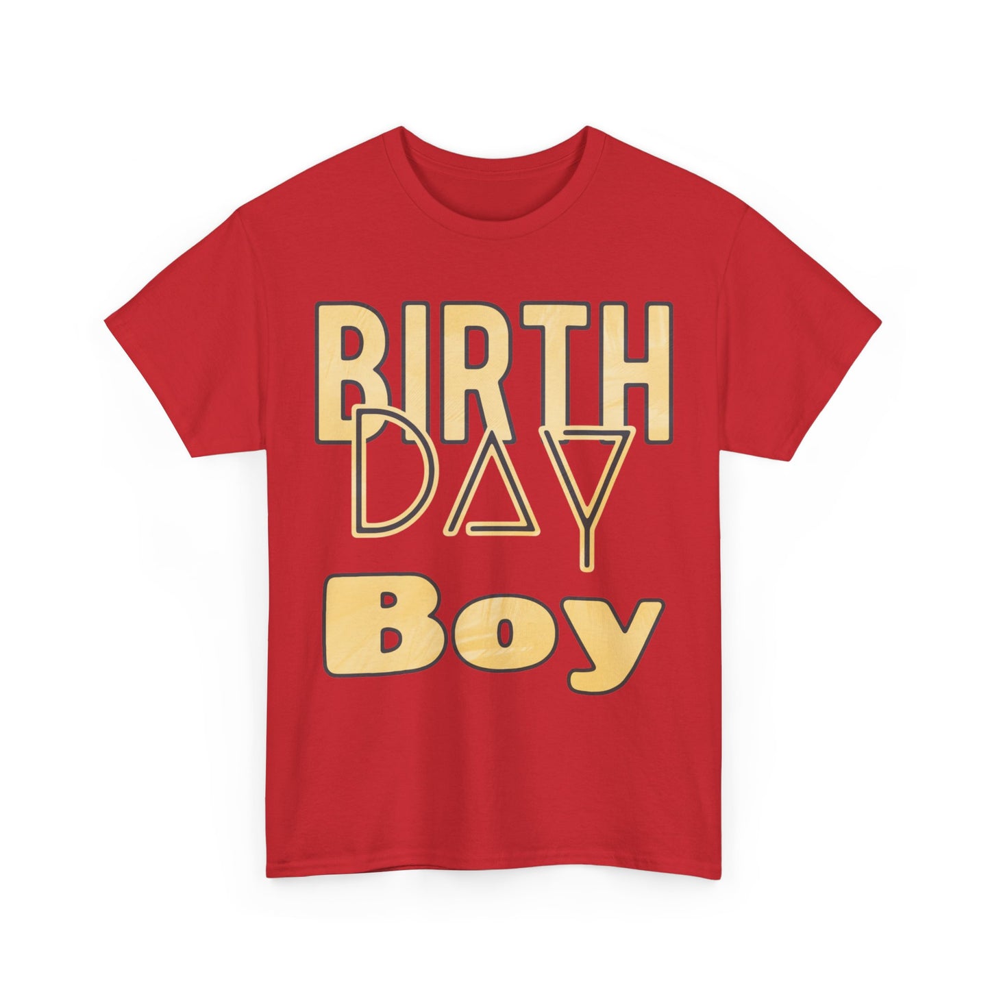 Birthday Boy Gold Washed Look Unisex Heavy Cotton Tee