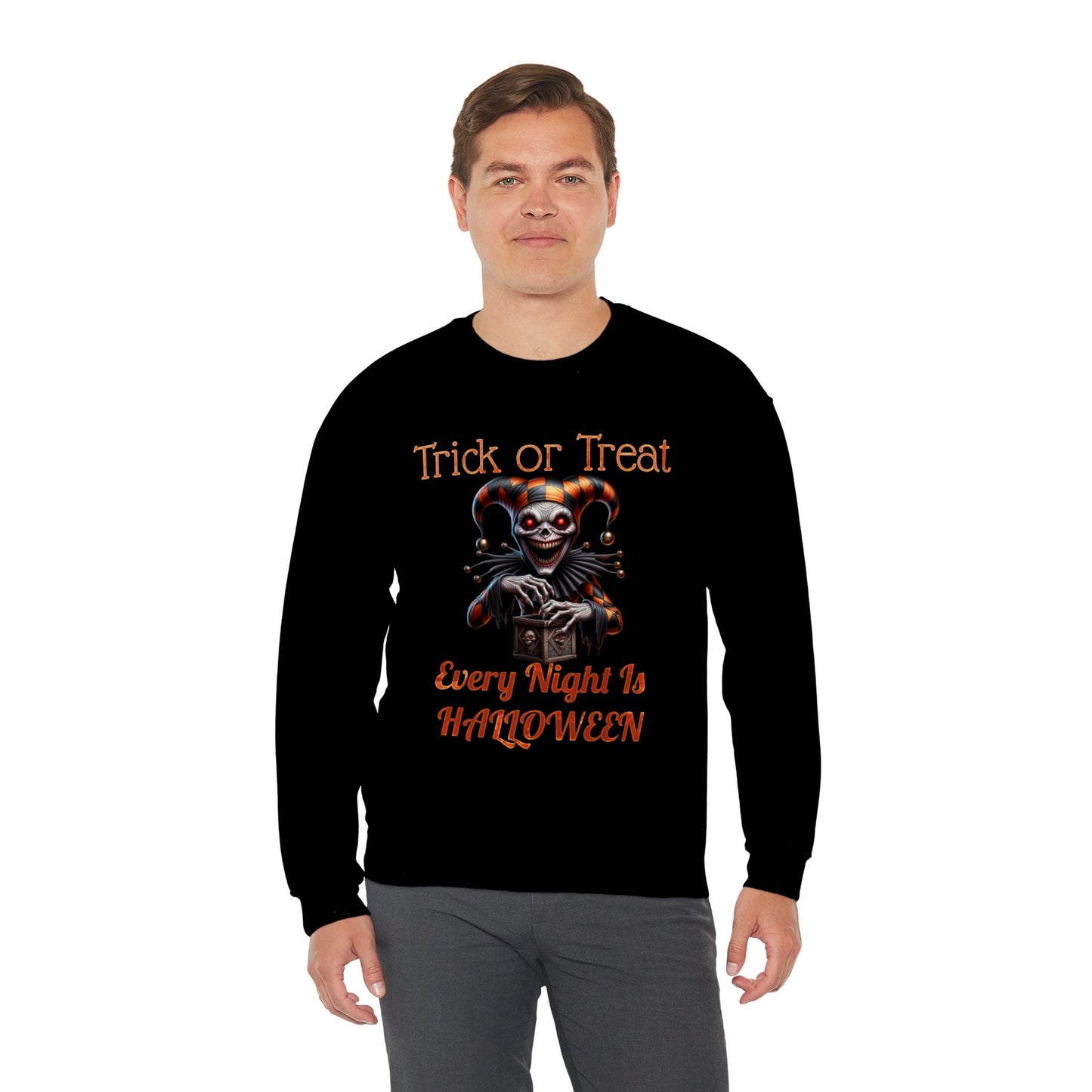 Halloween Evil Clown Every Night Is Halloween Sweatshirt