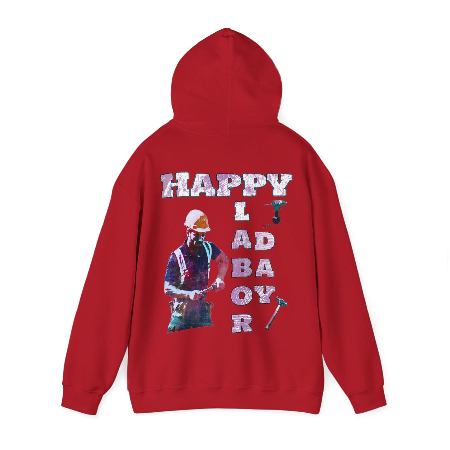 Happy Labor Day supporter Unisex Heavy Blend™ Hooded Sweatshirt