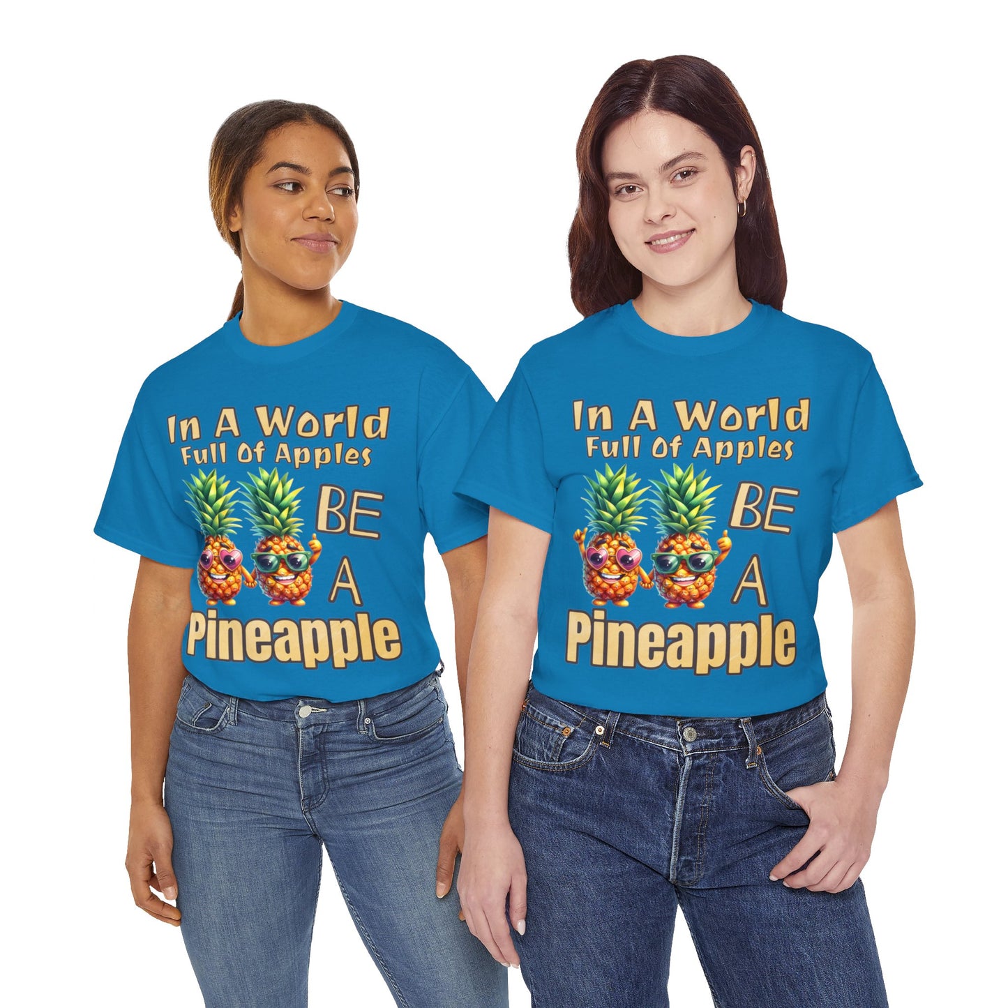 Cool Pineapple Couple Mr & Mrs Unisex Heavy Cotton Tee