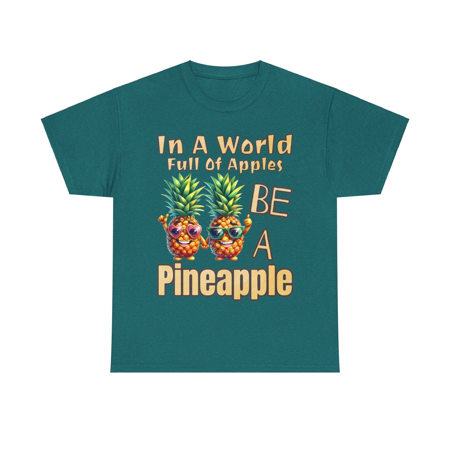 Cool Pineapple Couple Mr & Mrs Unisex Heavy Cotton Tee