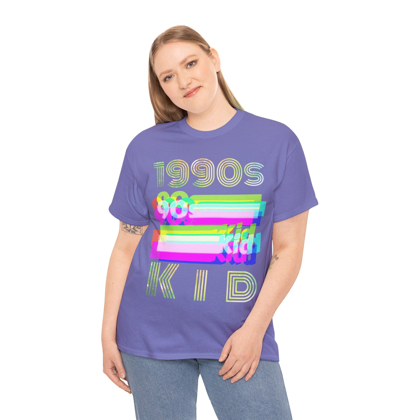 1990s kid decade party Unisex Heavy Cotton Tee