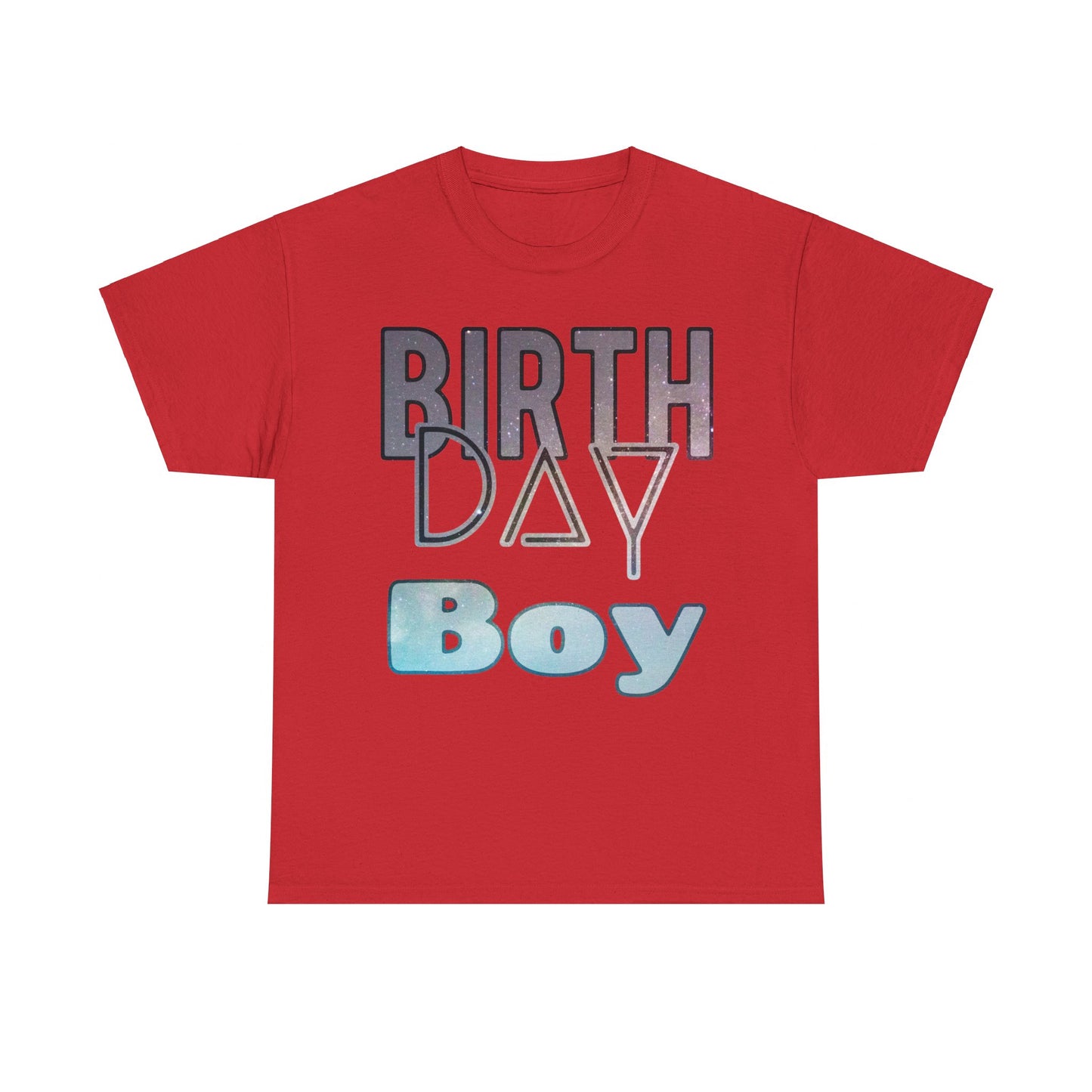 Birthday Boy Stars In Dark Sky Unisex Heavy Cotton Tee