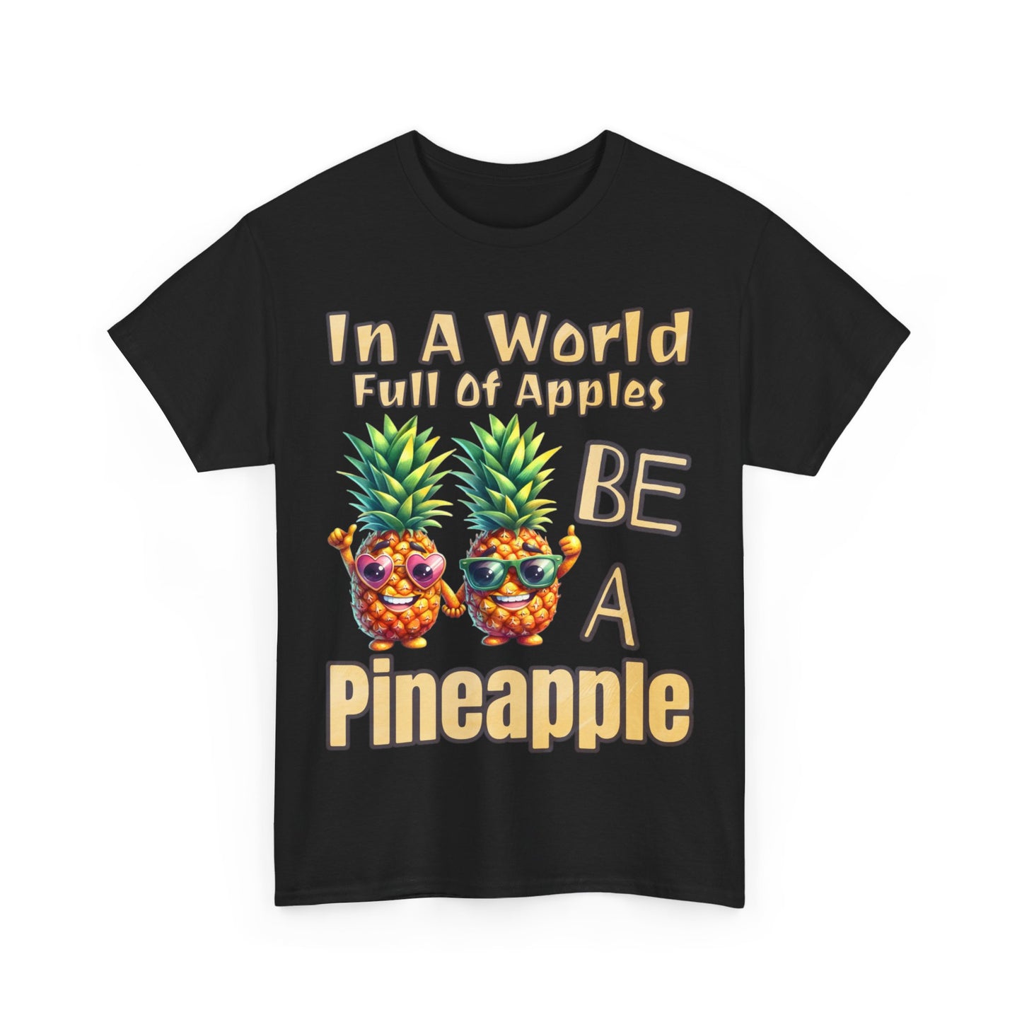 Cool Pineapple Couple Mr & Mrs Unisex Heavy Cotton Tee