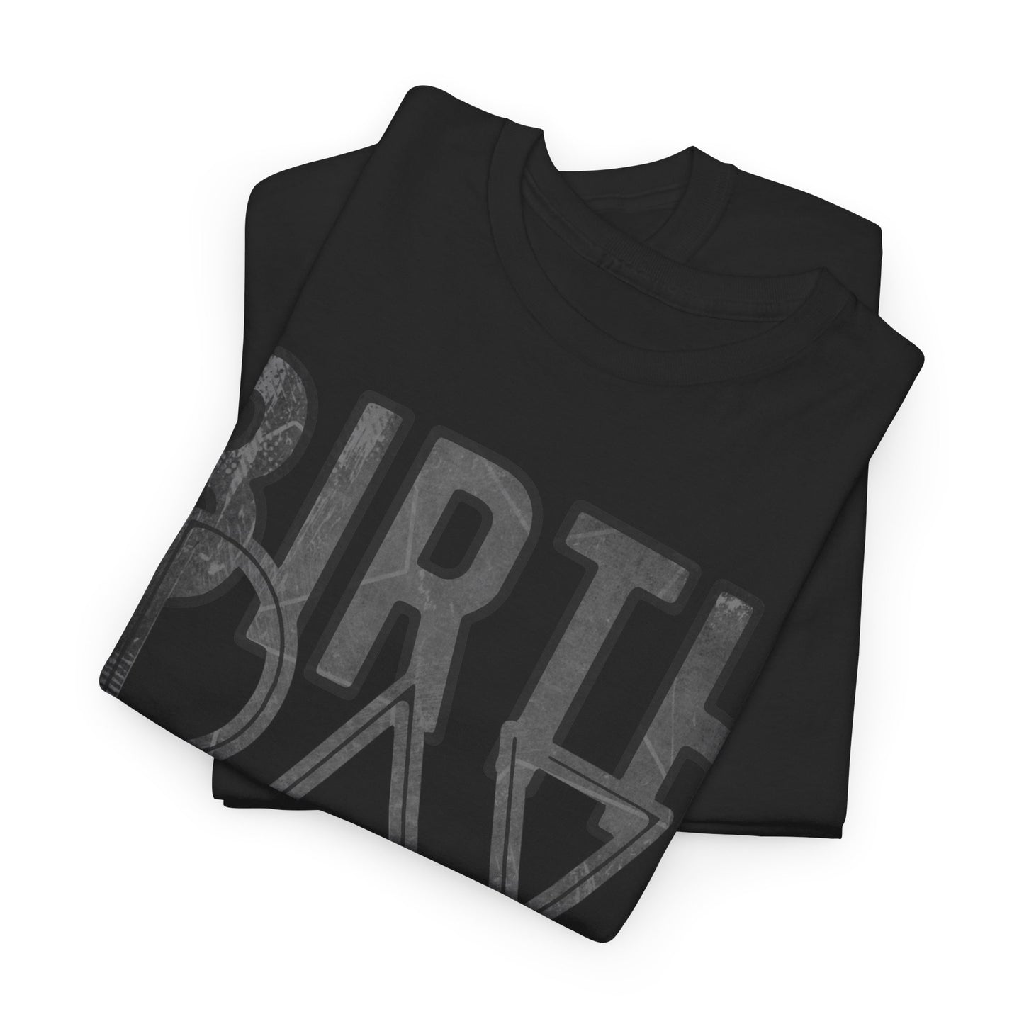 Birthday Girl Dark Grey Grunge Look Unisex Heavy Cotton Tee