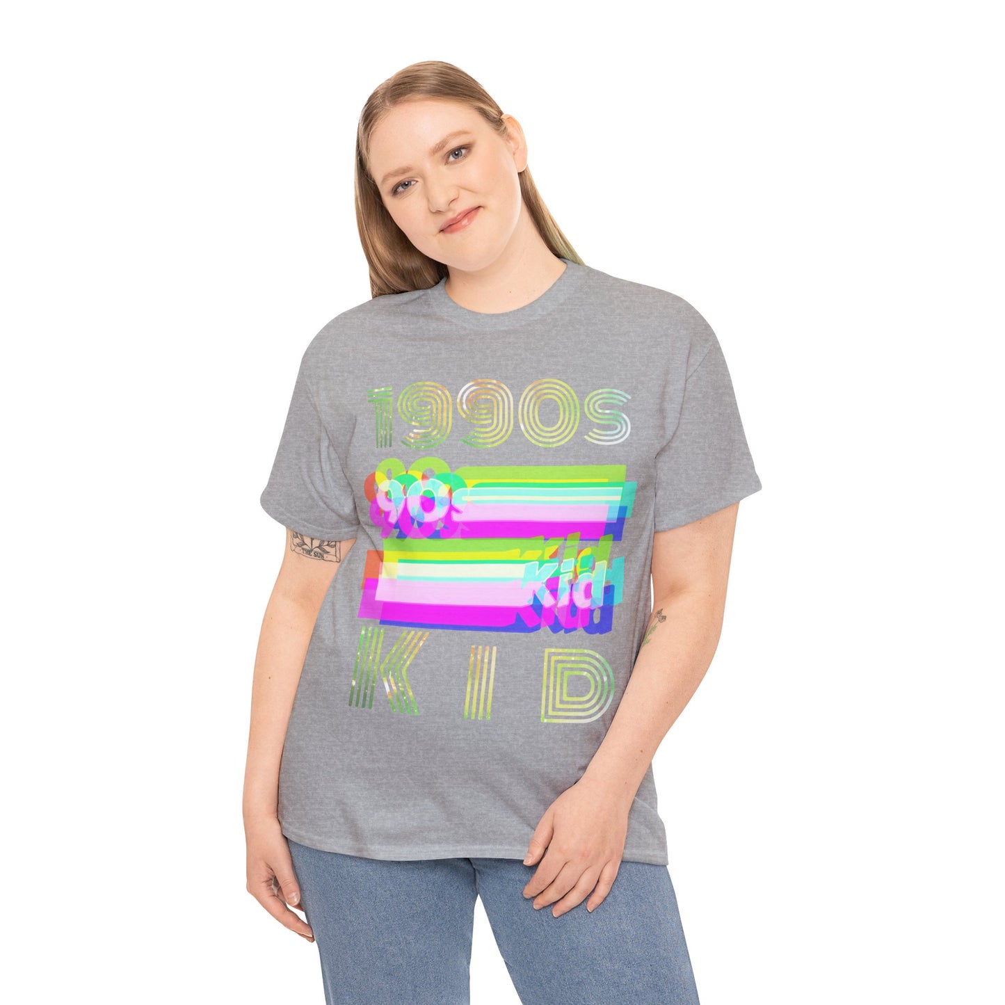 1990s kid decade party Unisex Heavy Cotton Tee