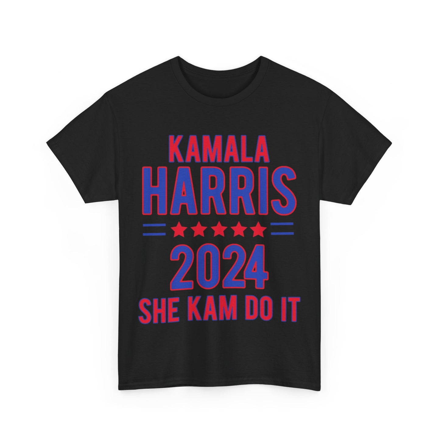 Front & Back Kamala Harris for President Unisex Heavy Cotton Tee