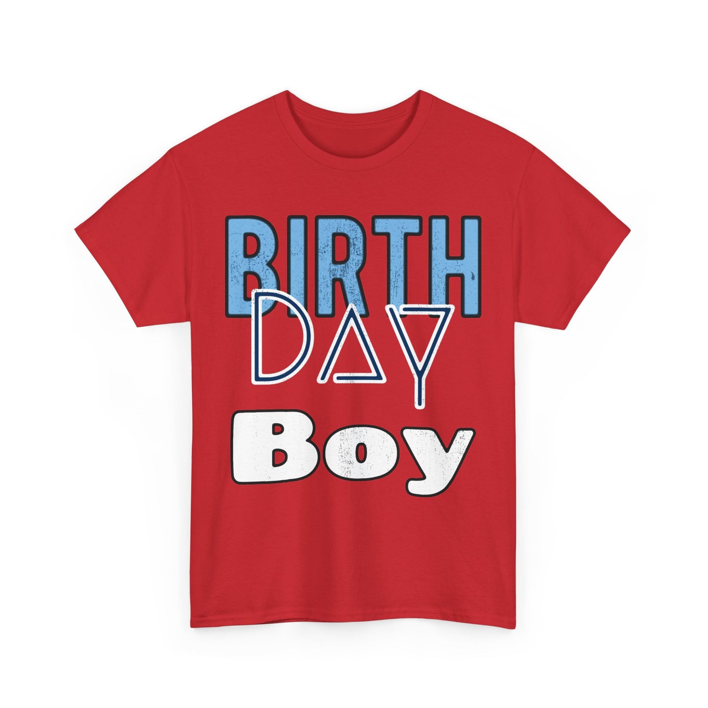 Birthday Boy Blue Washed Look Unisex Heavy Cotton Tee