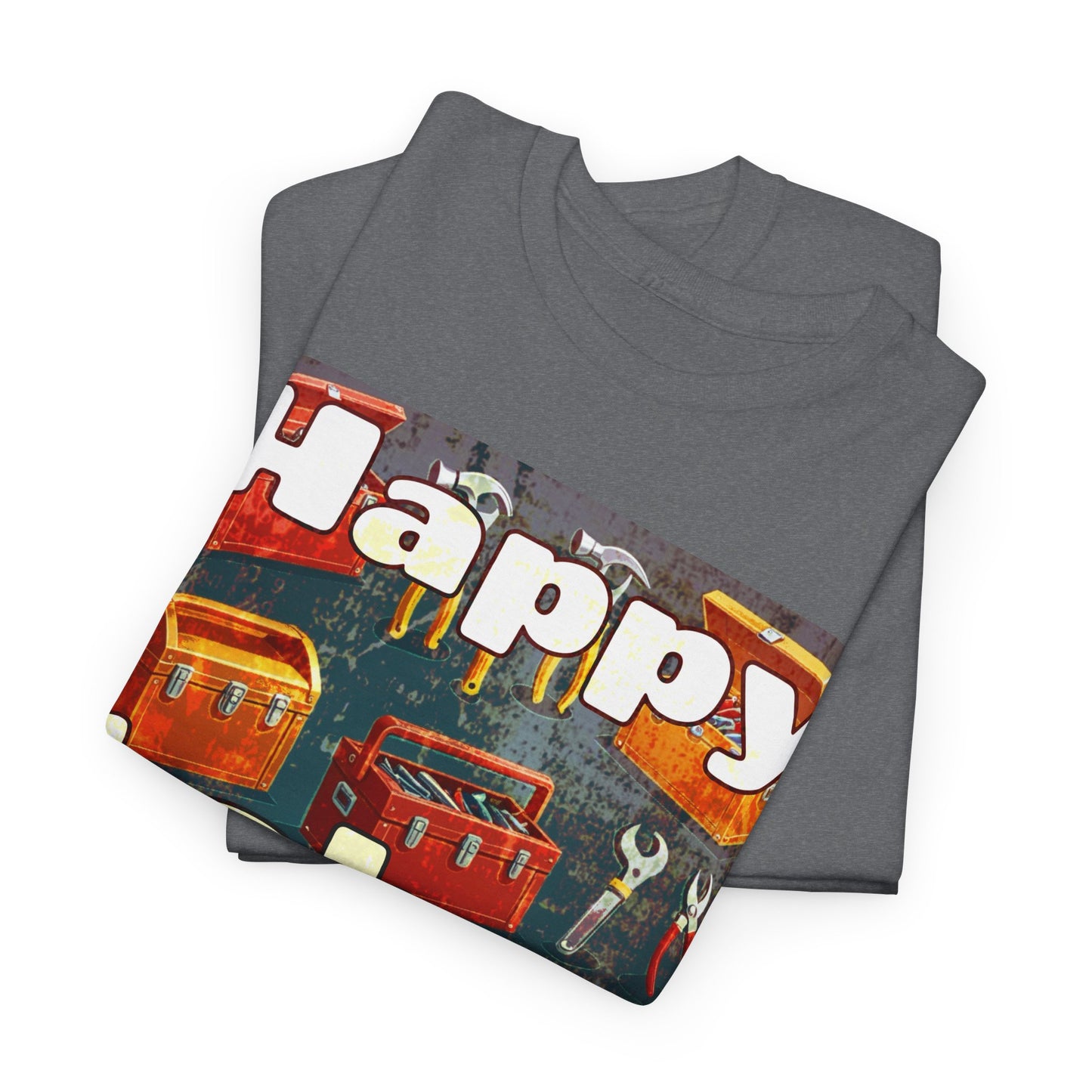 Happy Labor Day Celebrations Grunge Unisex Heavy Cotton Tee