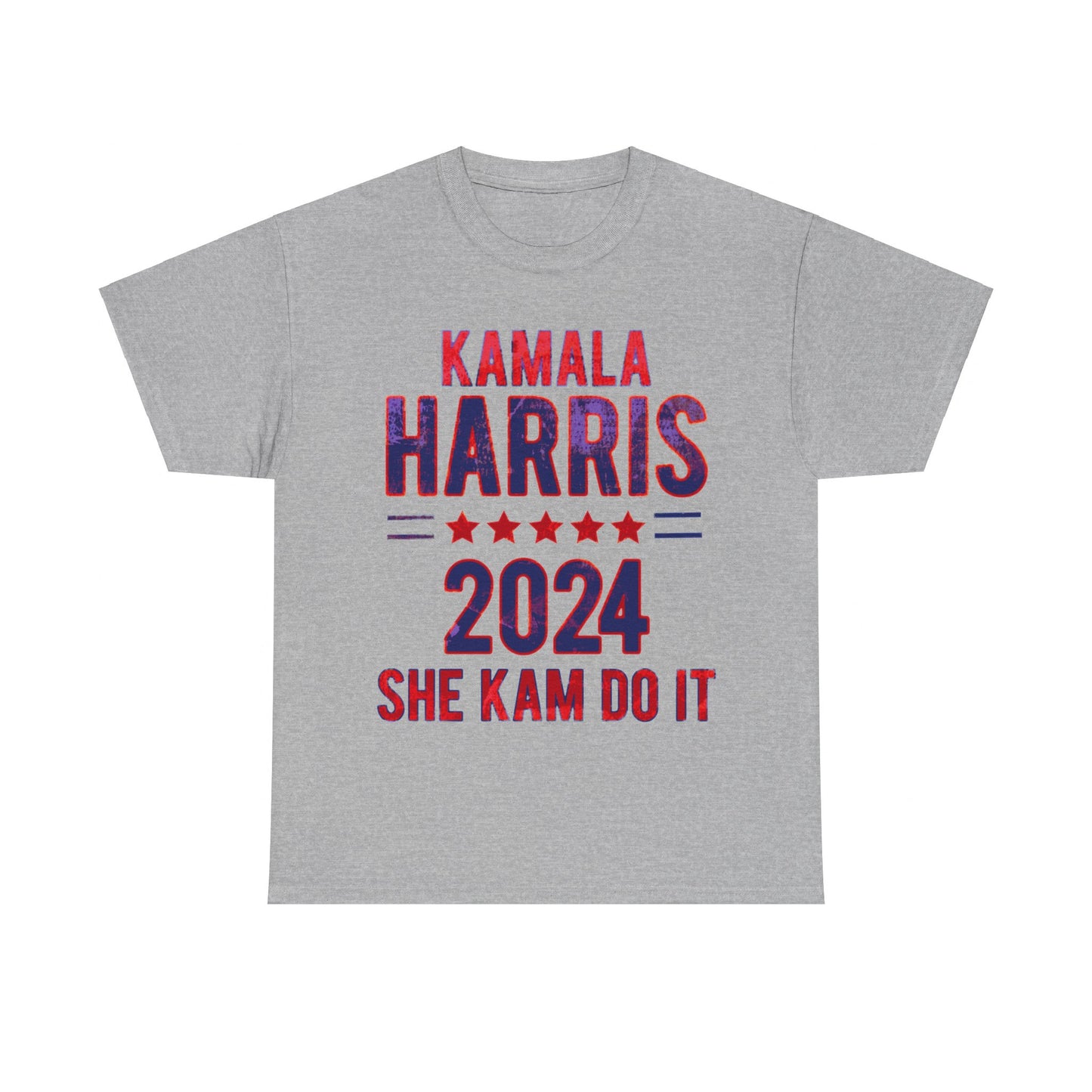 Kamala Harris 2024 Vote Supporter grunge look Unisex Heavy Cotton Tee