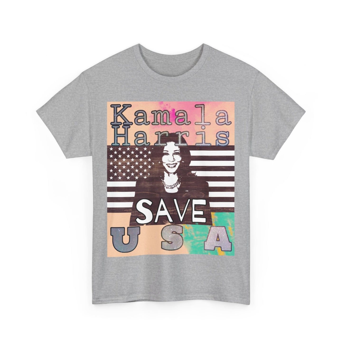 Kamala Harris For President Save USA Unisex Heavy Cotton Tee