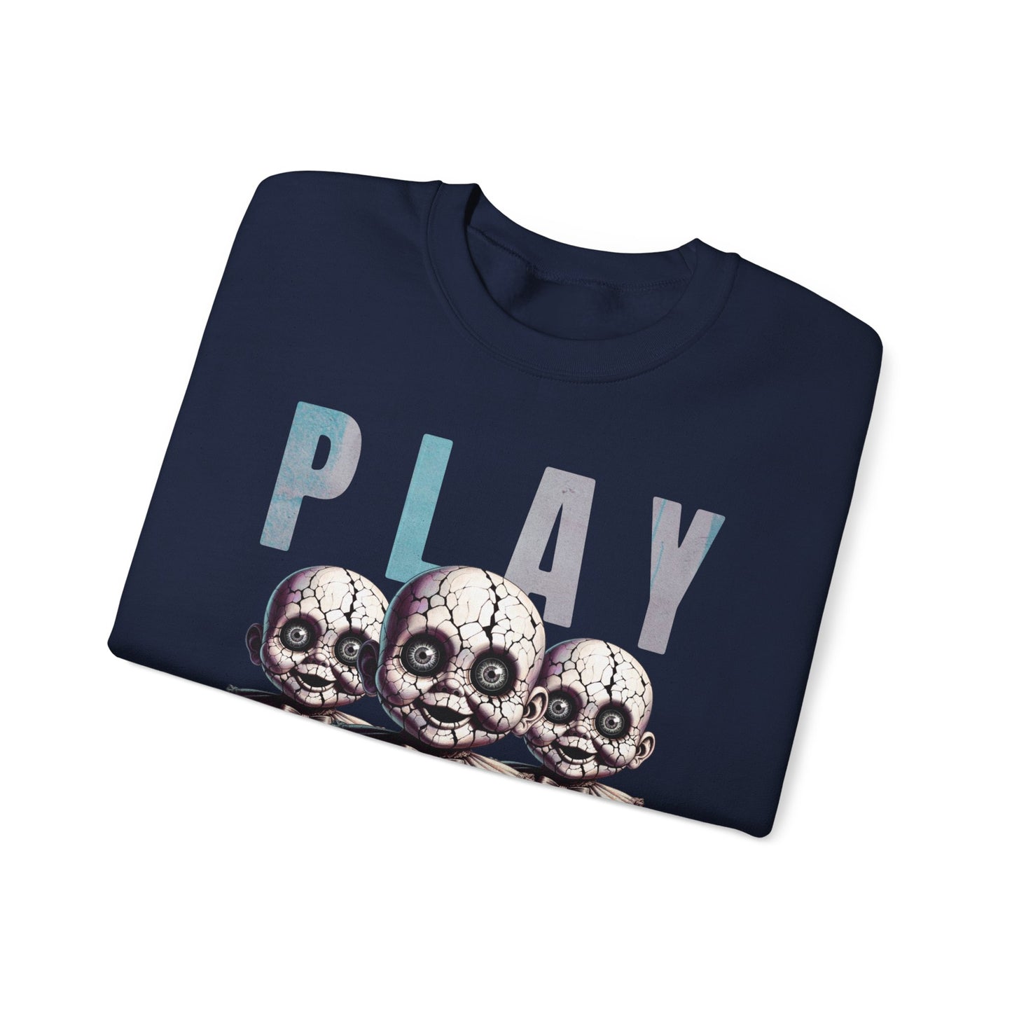 Scary Creepy Doll Playtime Halloween Evil Sweatshirt