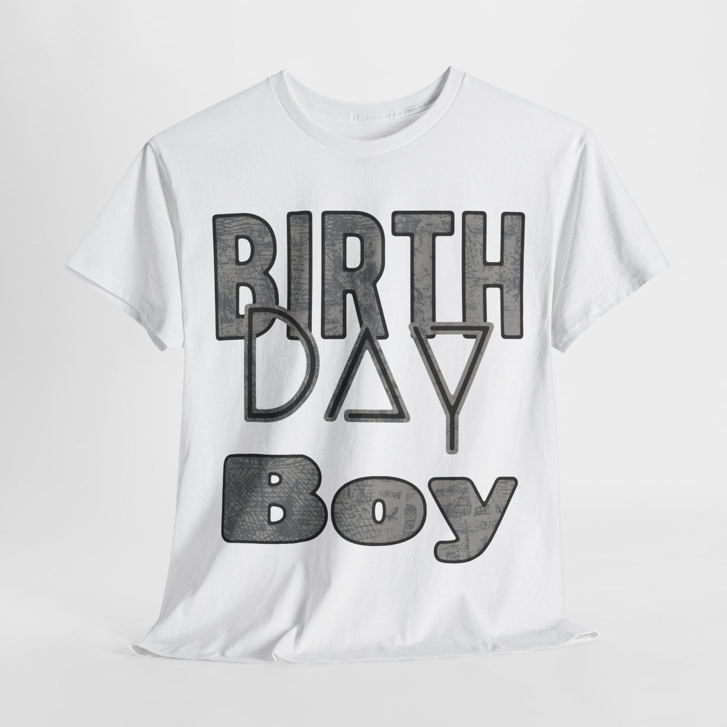 Birthday Boy Dark Washed Look Unisex Heavy Cotton Tee