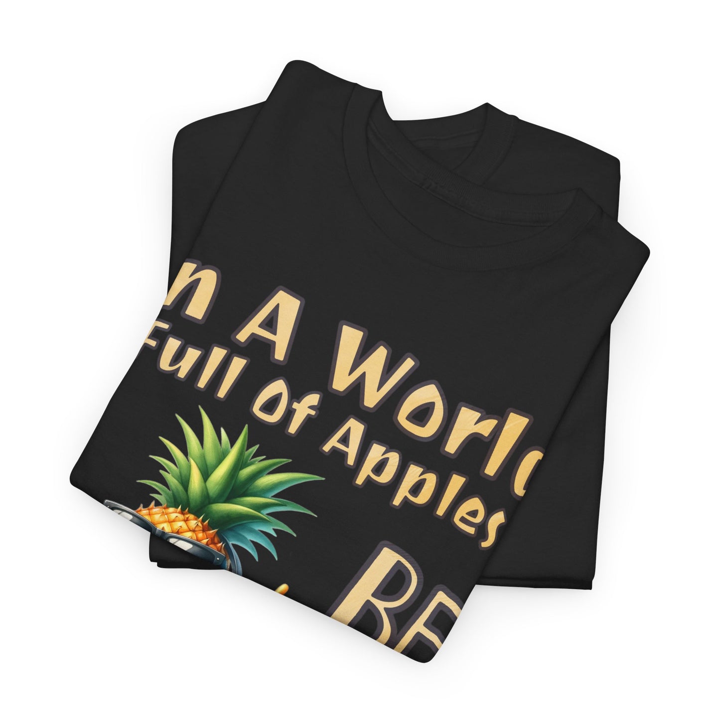 Cool Pineapple With Music & Speakers Unisex Heavy Cotton Tee