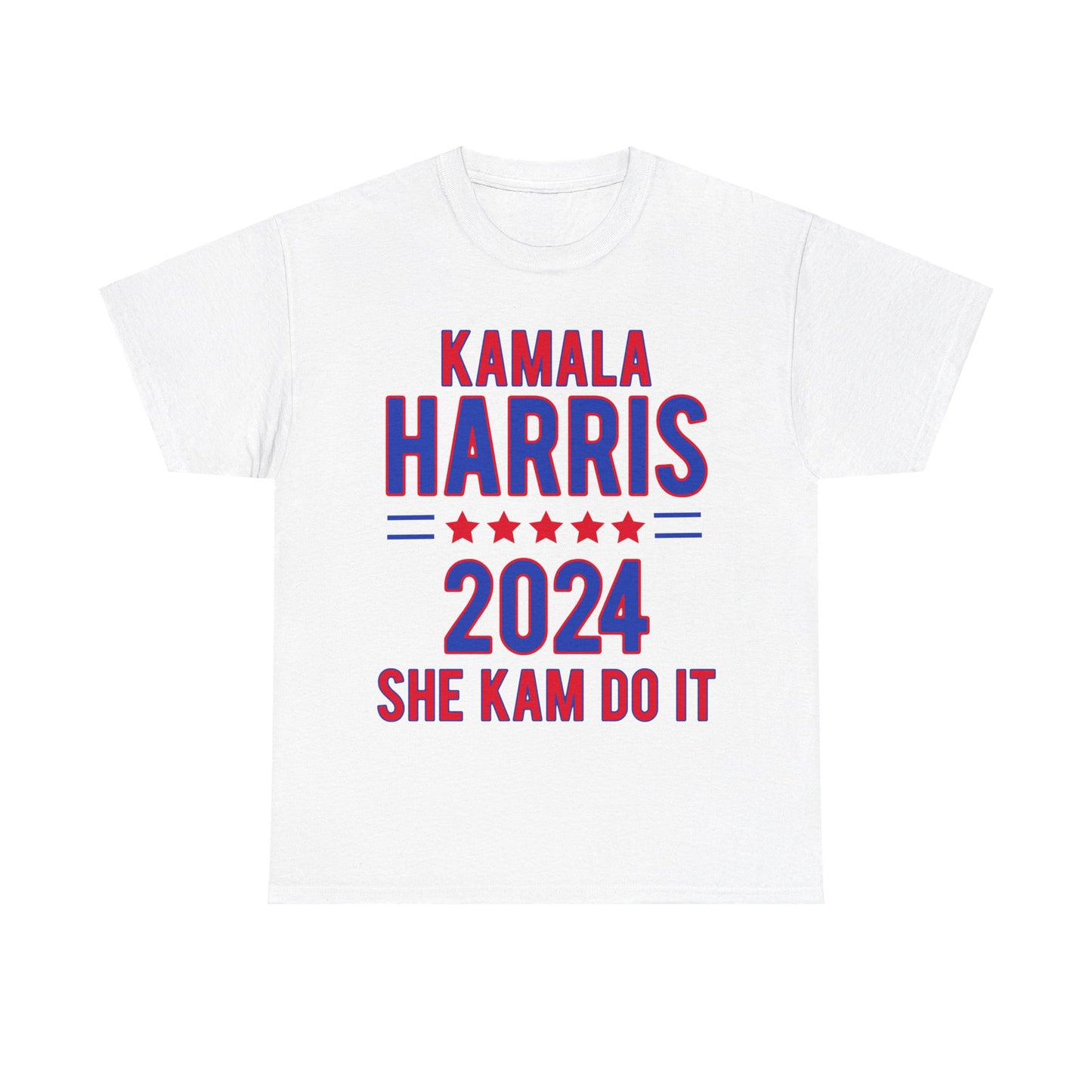 Front & Back Kamala Harris for President Unisex Heavy Cotton Tee