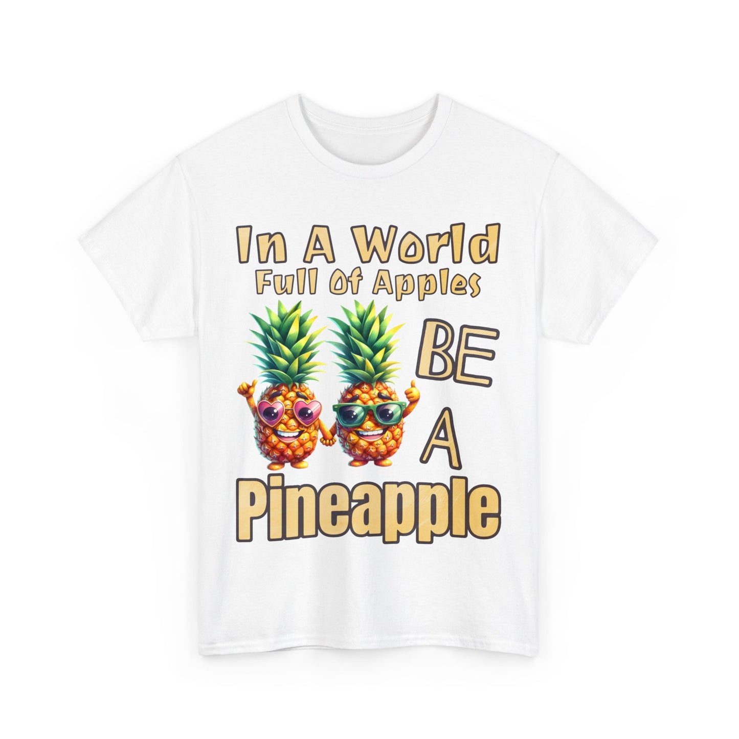 Cool Pineapple Couple Mr & Mrs Unisex Heavy Cotton Tee