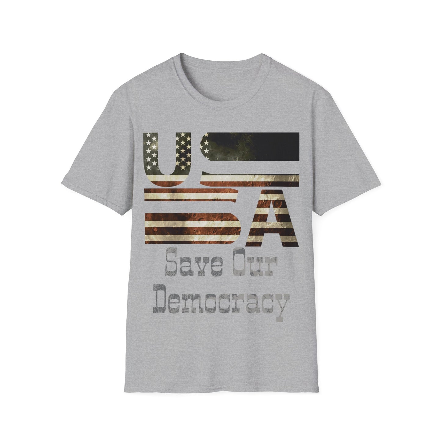 USA Save Our Democracy Unisex Softstyle T-Shirt