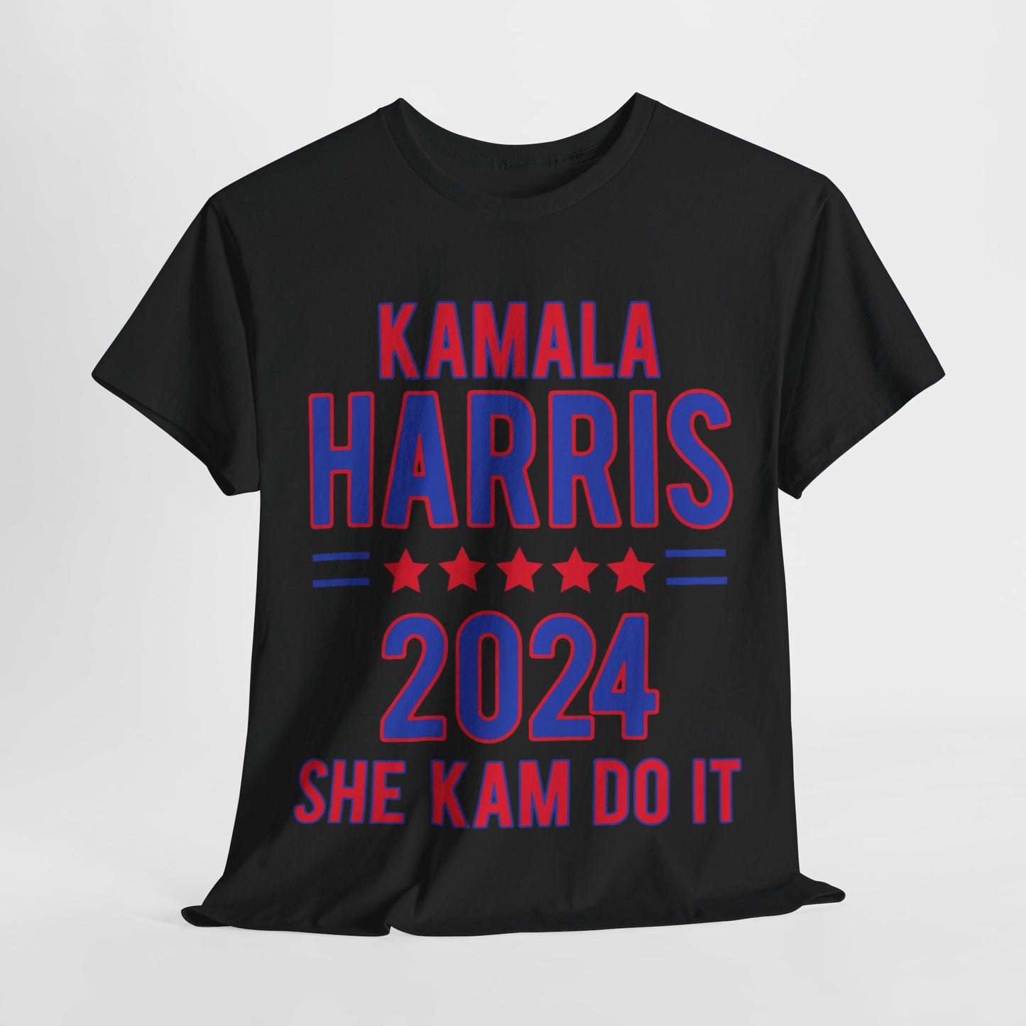 Front & Back Kamala Harris for President Unisex Heavy Cotton Tee