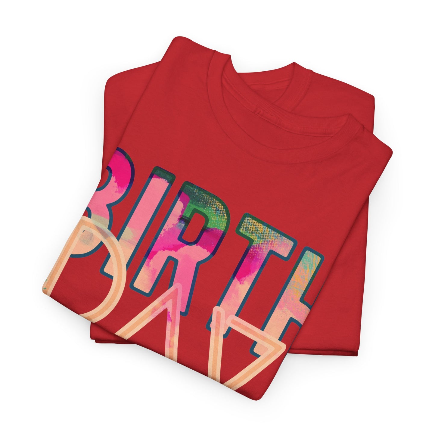 Birthday Girl Pink Street Art Unisex Heavy Cotton Tee