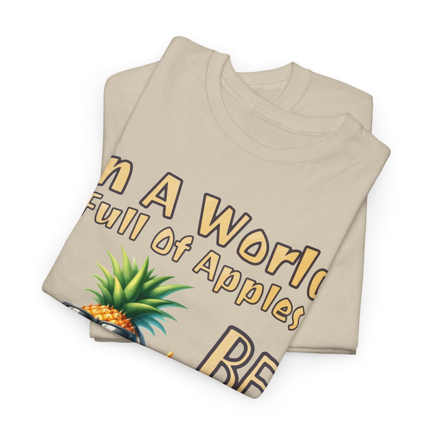 Cool Pineapple With Music & Speakers Unisex Heavy Cotton Tee