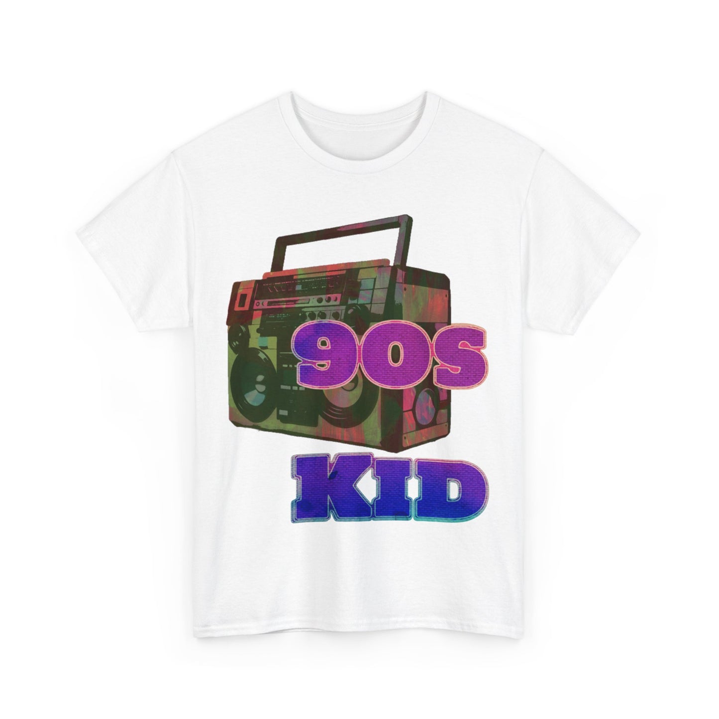 90s Kid Stunning Boombox design Unisex Heavy Cotton Tee