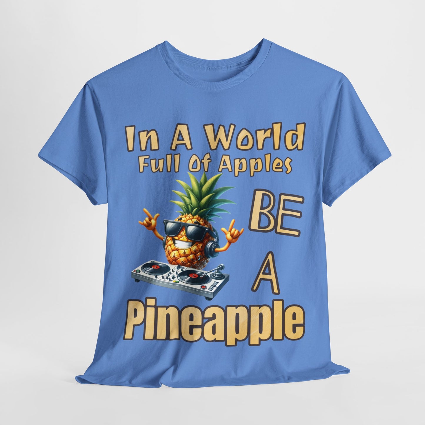 Cool Pineapple DJ Music Decks Unisex Heavy Cotton Tee