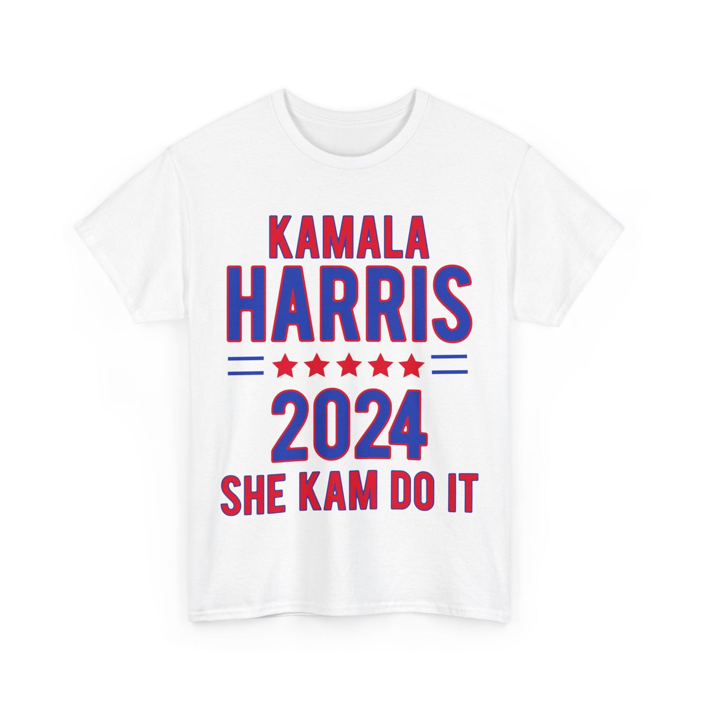 Front & Back Kamala Harris for President Unisex Heavy Cotton Tee