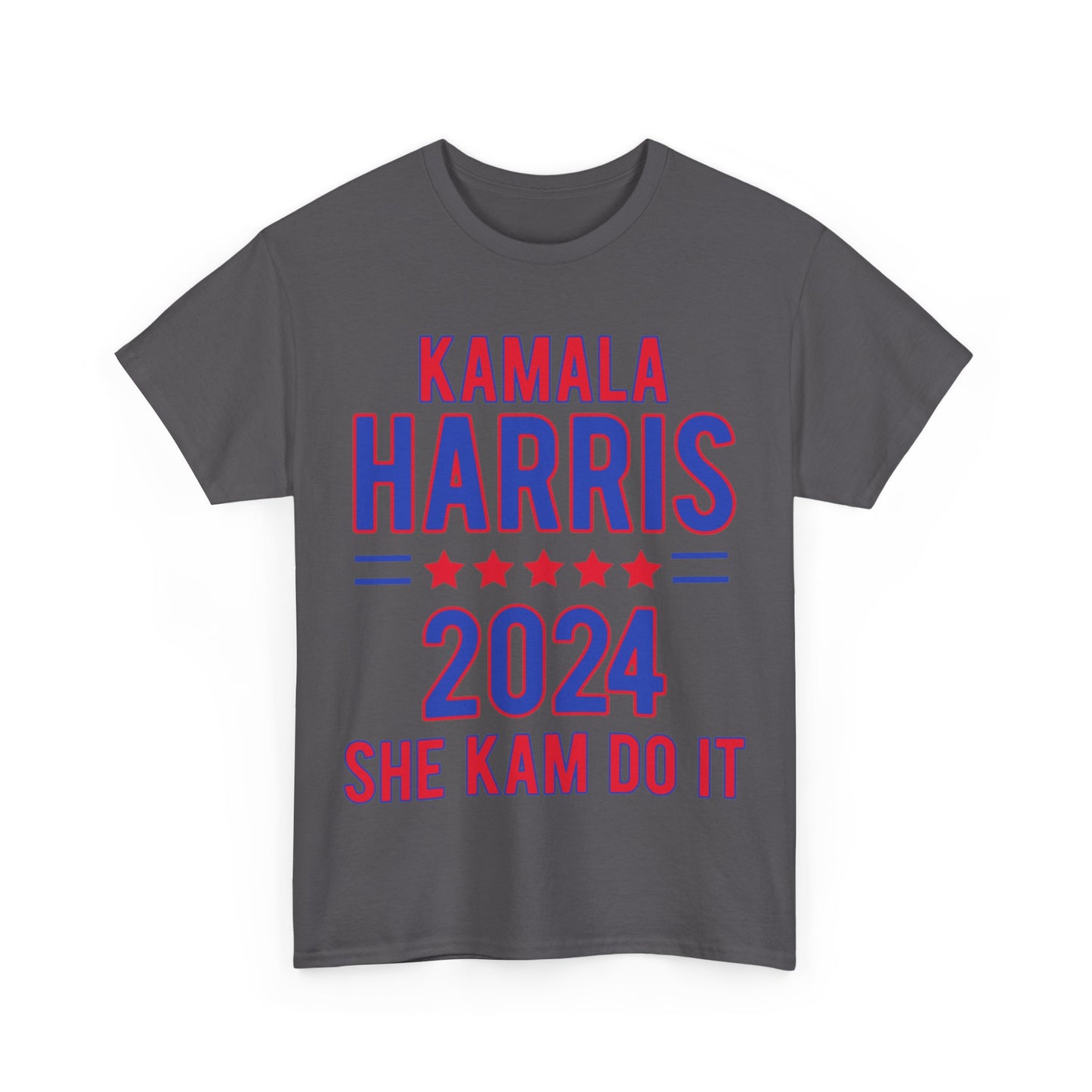 Front & Back Kamala Harris for President Unisex Heavy Cotton Tee