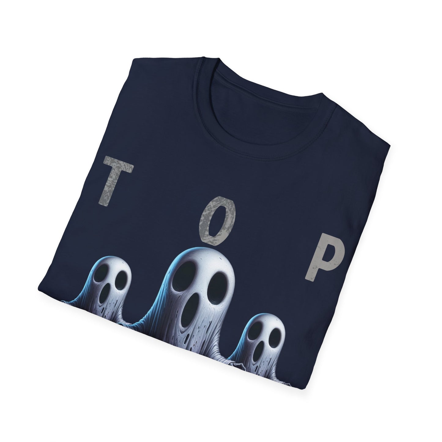 Top Ghoster Ghoul Spirit Scary Creepy Festive Happy Halloween T-Shirt