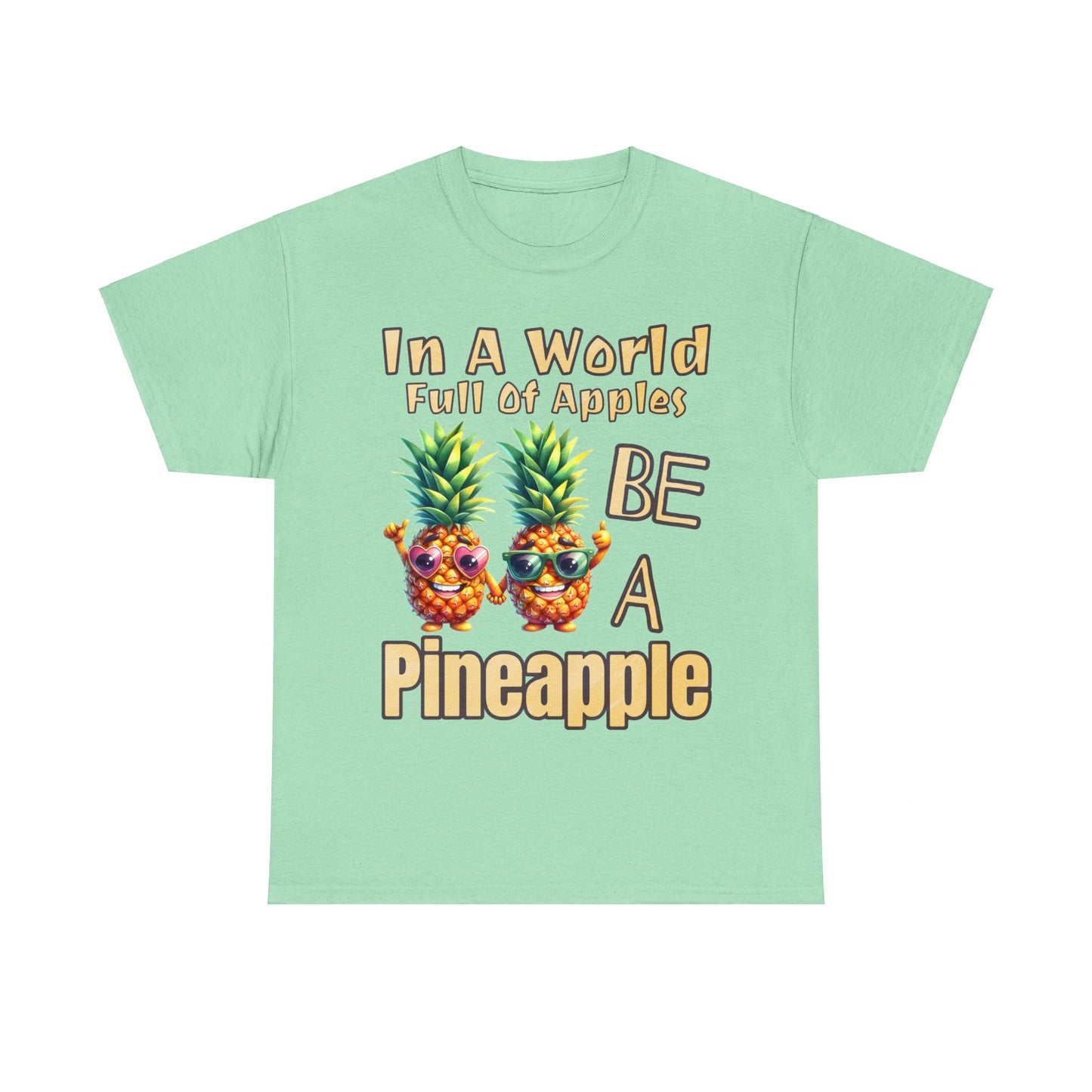 Cool Pineapple Couple Mr & Mrs Unisex Heavy Cotton Tee