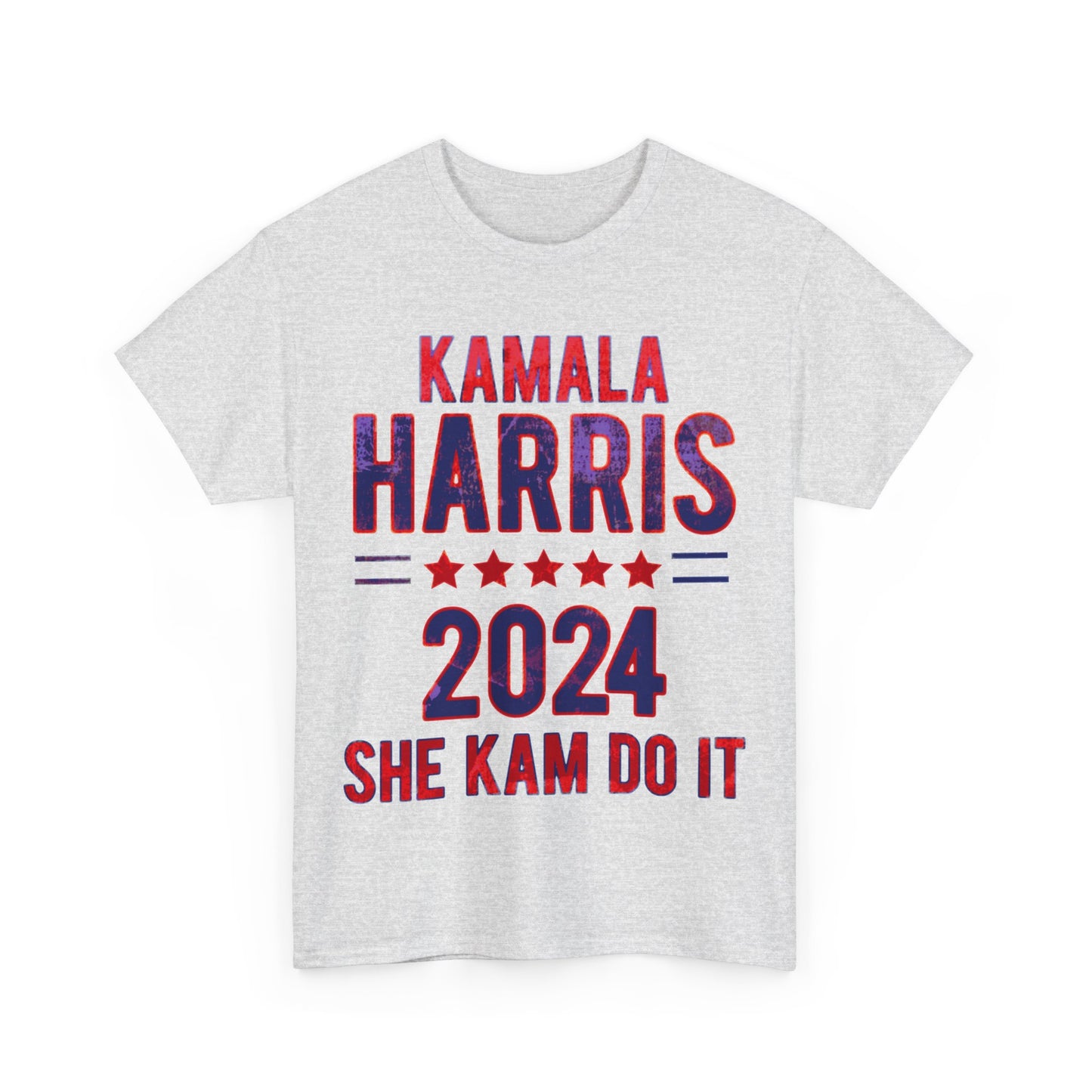 Kamala Harris 2024 Vote Supporter grunge look Unisex Heavy Cotton Tee