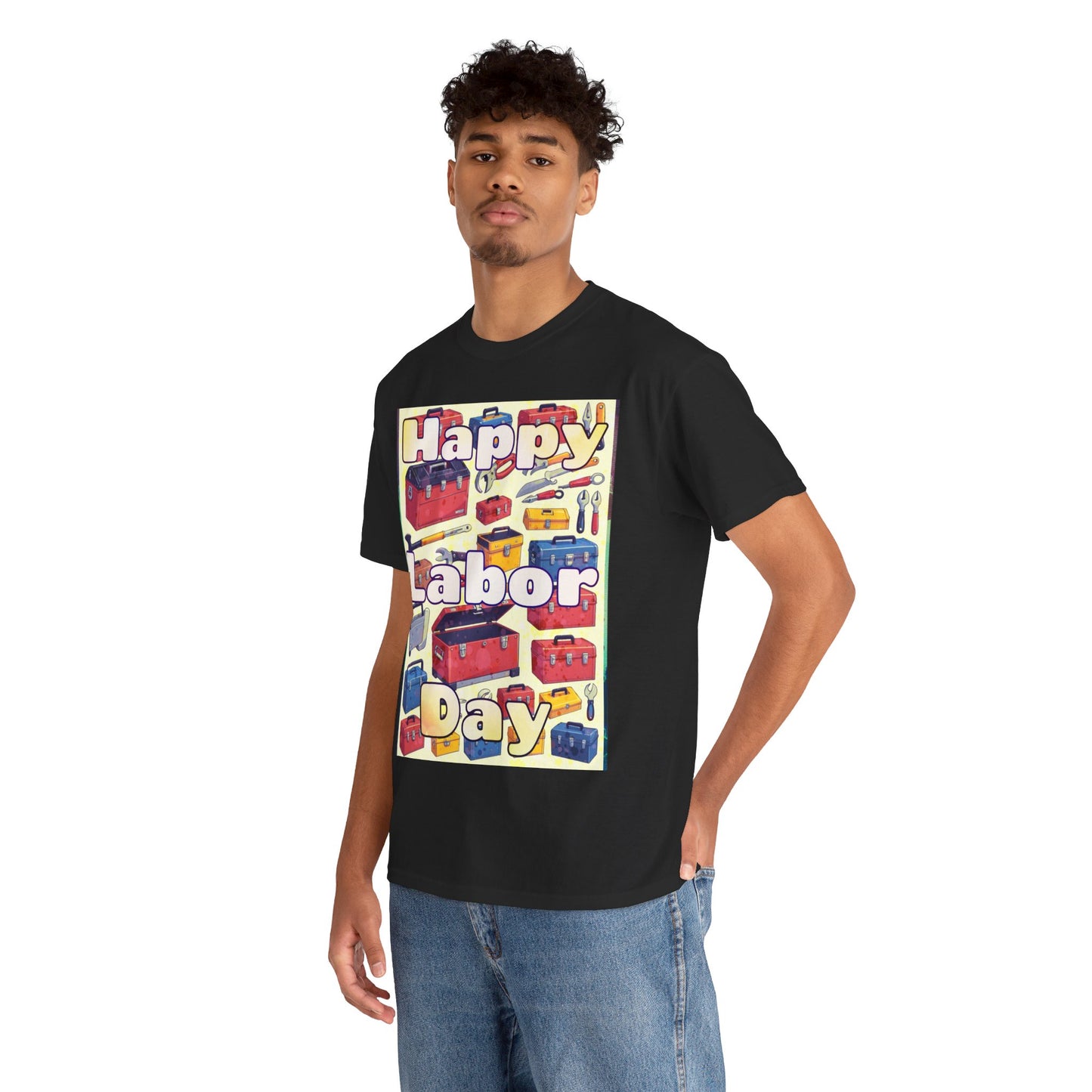 Happy Labor Day Celebrations Unisex Heavy Cotton Tee