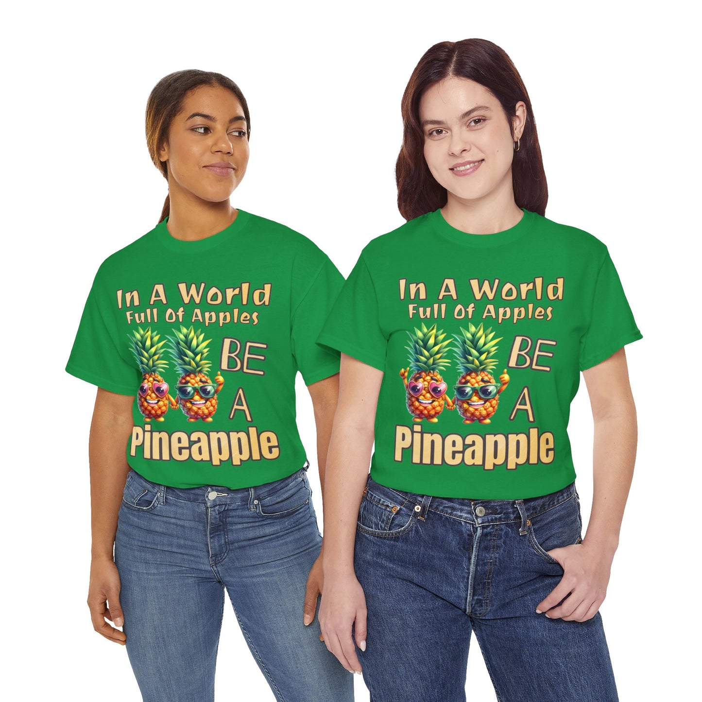 Cool Pineapple Couple Mr & Mrs Unisex Heavy Cotton Tee