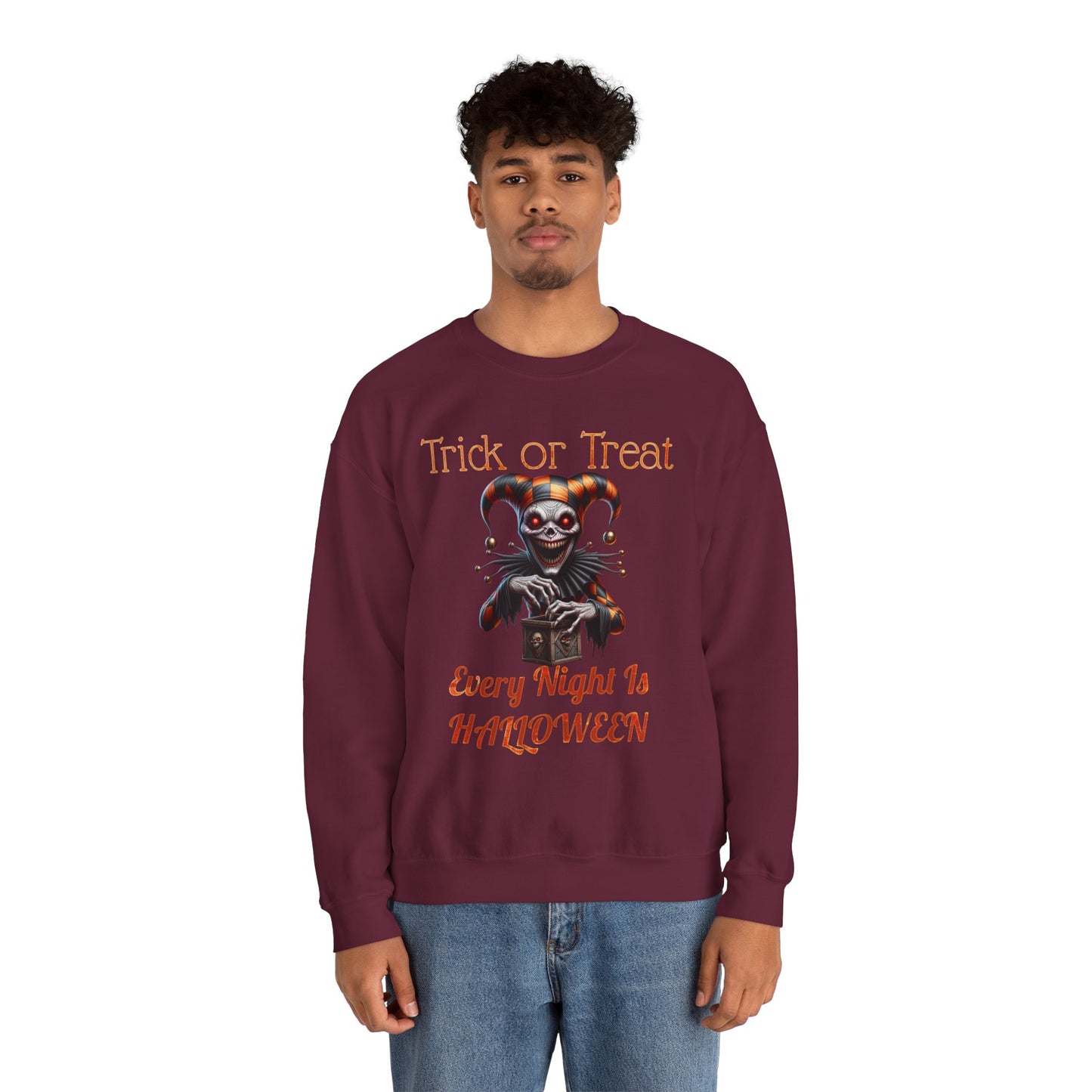 Halloween Evil Clown Every Night Is Halloween Sweatshirt