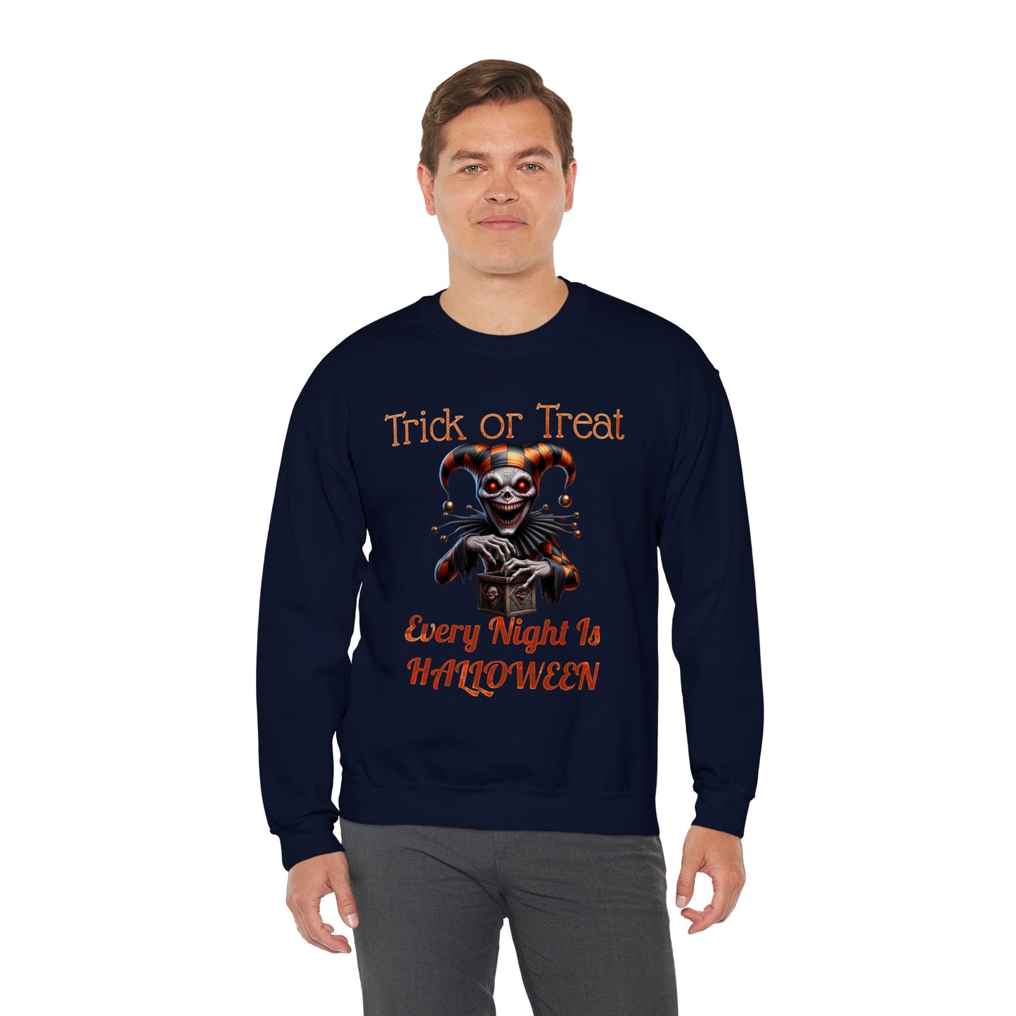 Halloween Evil Clown Every Night Is Halloween Sweatshirt