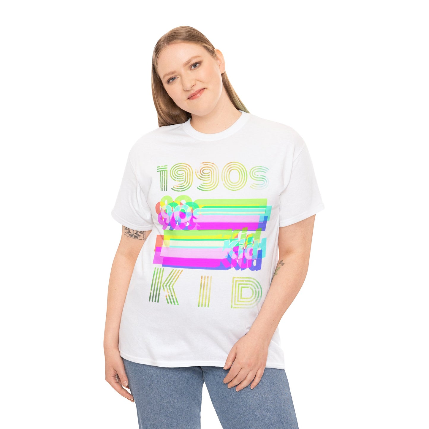 1990s kid decade party Unisex Heavy Cotton Tee