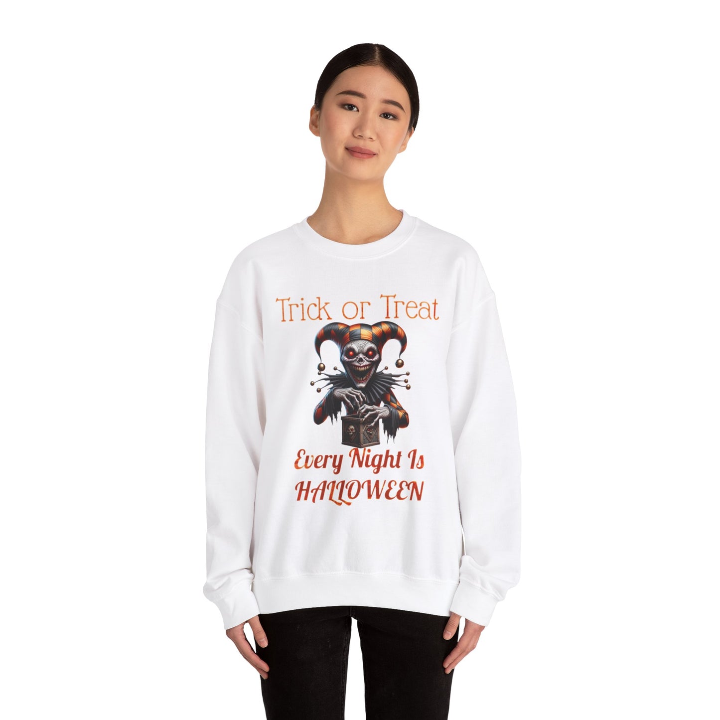 Halloween Evil Clown Every Night Is Halloween Sweatshirt